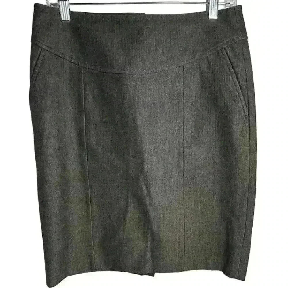 Banana Republic Women's Size 8 Gray Stretch Pencil Skirt Knee Length